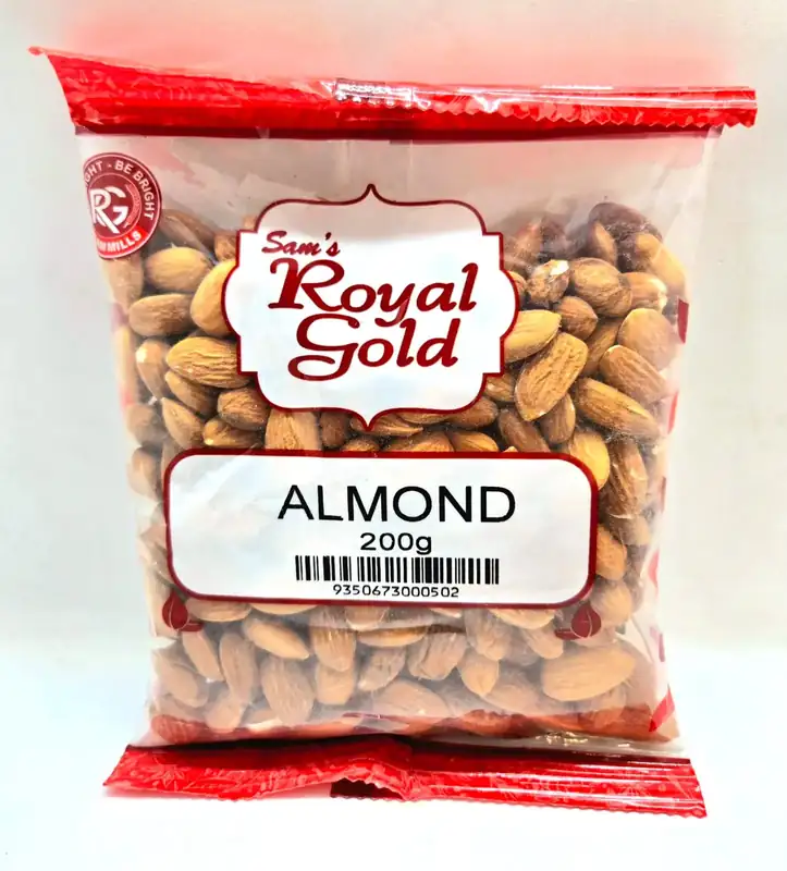 R G Nuts Almond<br/>1 Kg, 500 g and 200 g