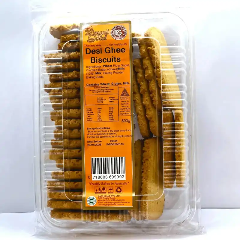 R G Biscuits Desi Ghee<br/>900 g and 500 g