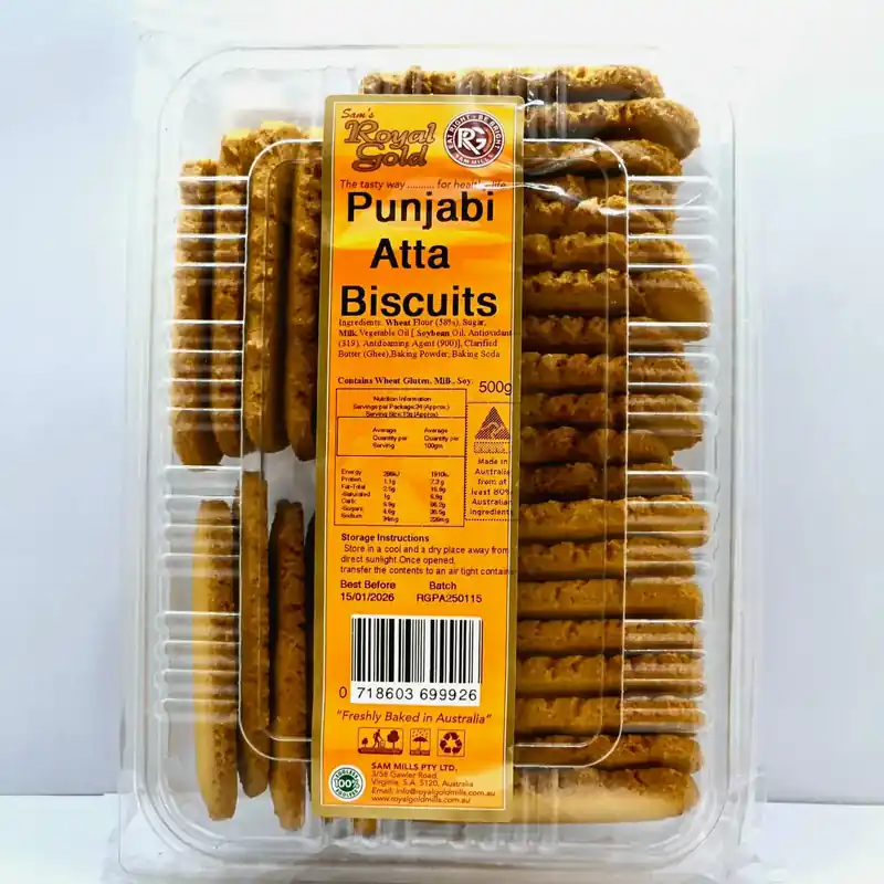 R G Biscuits Punjabi Atta<br/>900 g and 500g