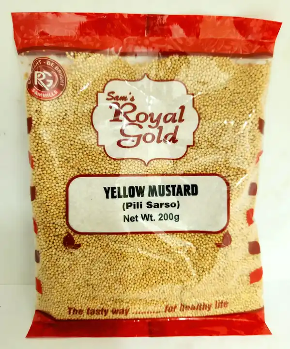 R G Spices Mustard Yellow Whole<br/>200 g