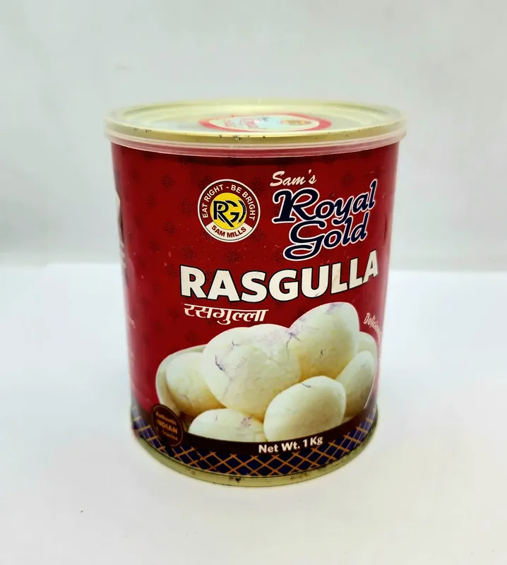 R G Groc Tin Sweets Rasgulla (12 X 1 Kg)